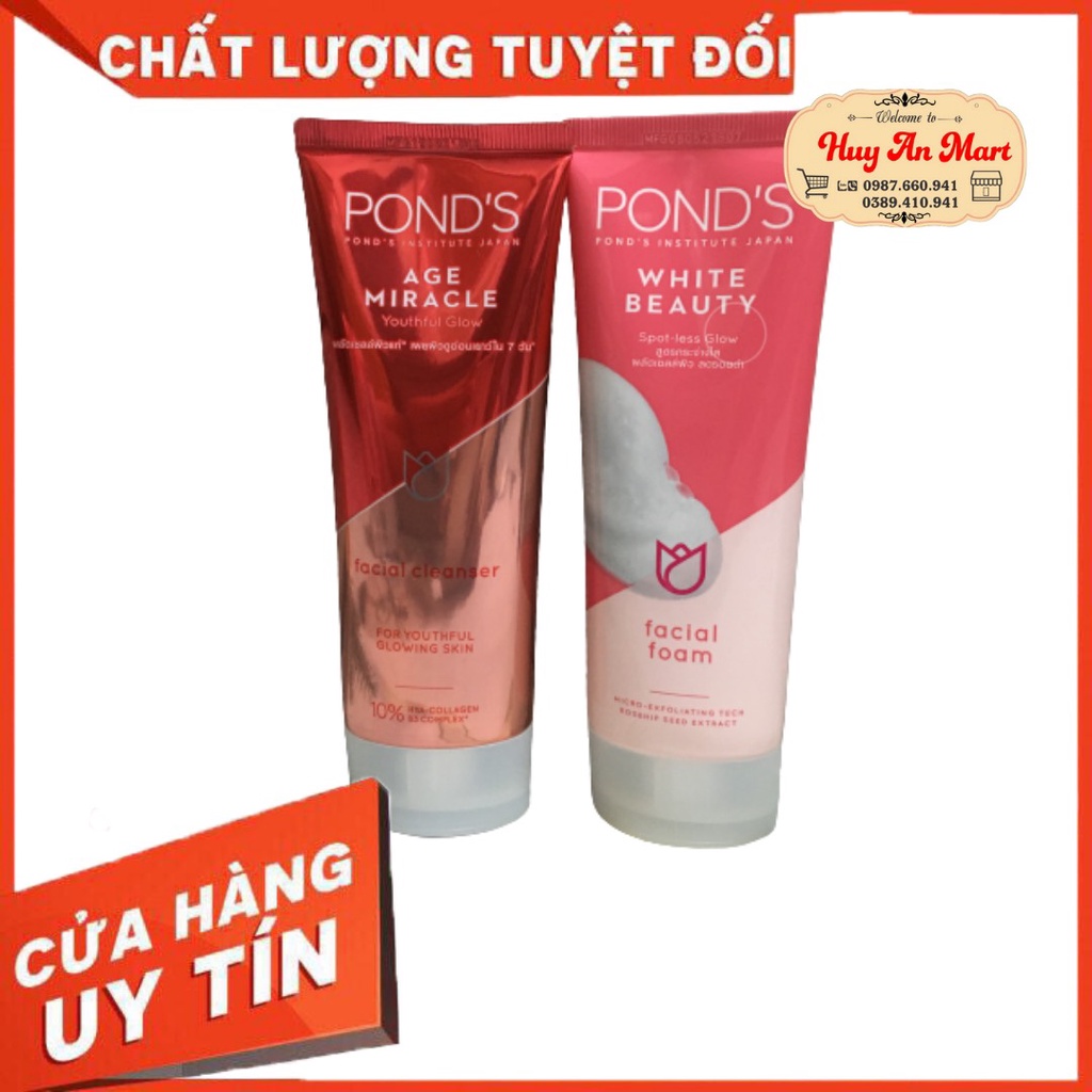 Sữa rửa mặt PONDS Thái Lan 100ml các màu