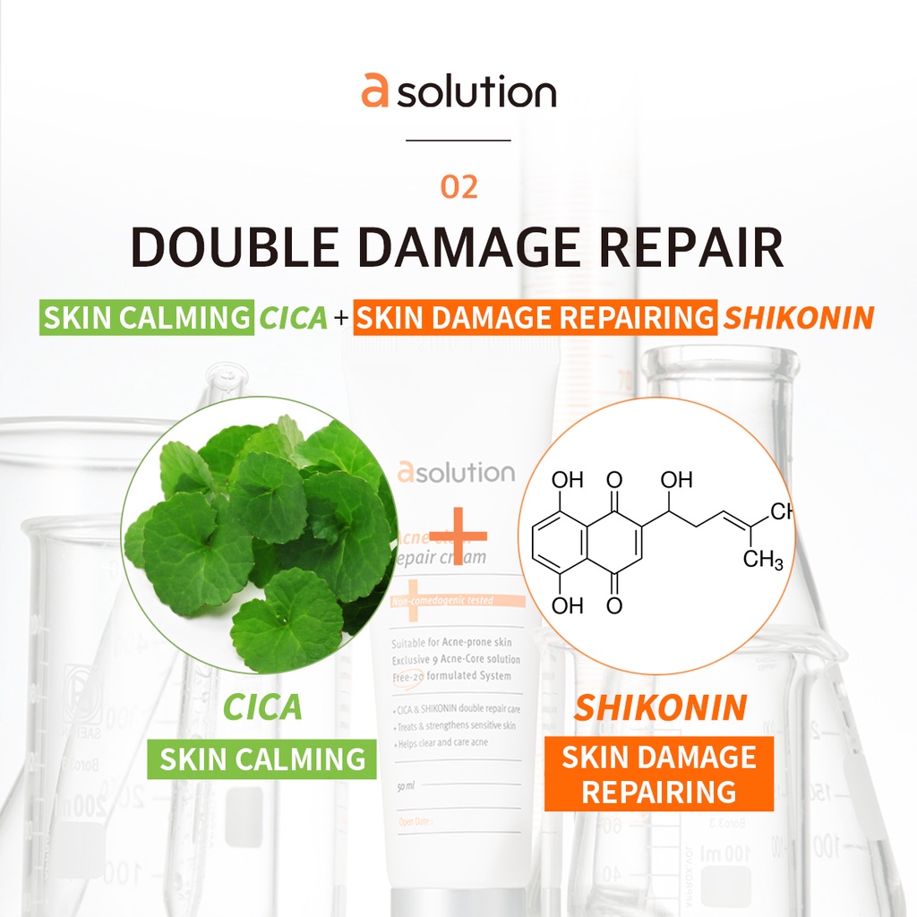 Kem dưỡng A SOLUTION 50ml hỗ trợ giảm mụn phục hồi da