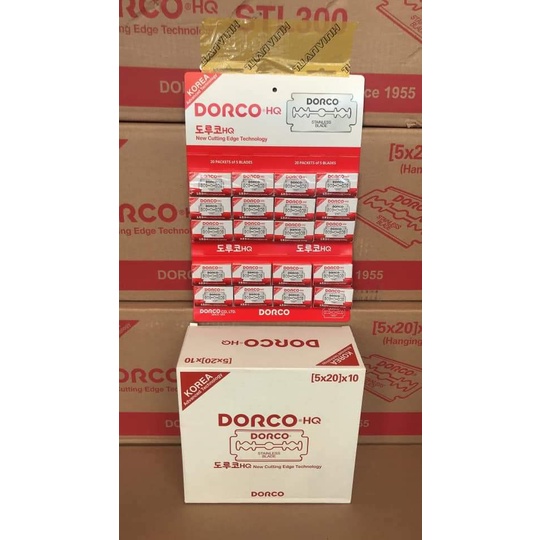 Dao lam Dorco HQ đỏ hộp 100 lưỡi