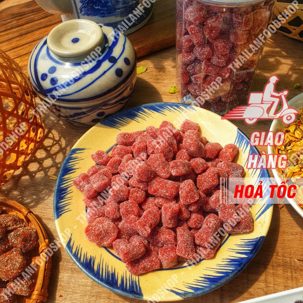 Kẹo Dâu Tây Đặc Sản Đà Lạt Lon 500gr