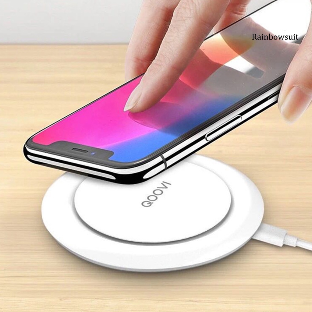 RB- QOOVI WP-105A Wireless Charger Universal 10W 2A Micro USB Fast Charging Pad for Mobile Phone