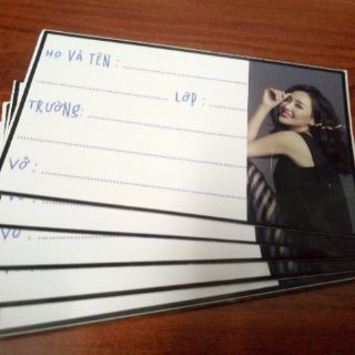 In nhãn vở theo yêu cầu