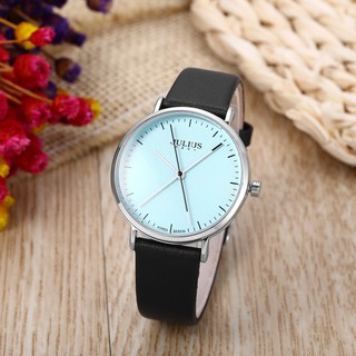 Đồng hồ nữ julius hàn quốc ja978 dây da đen
