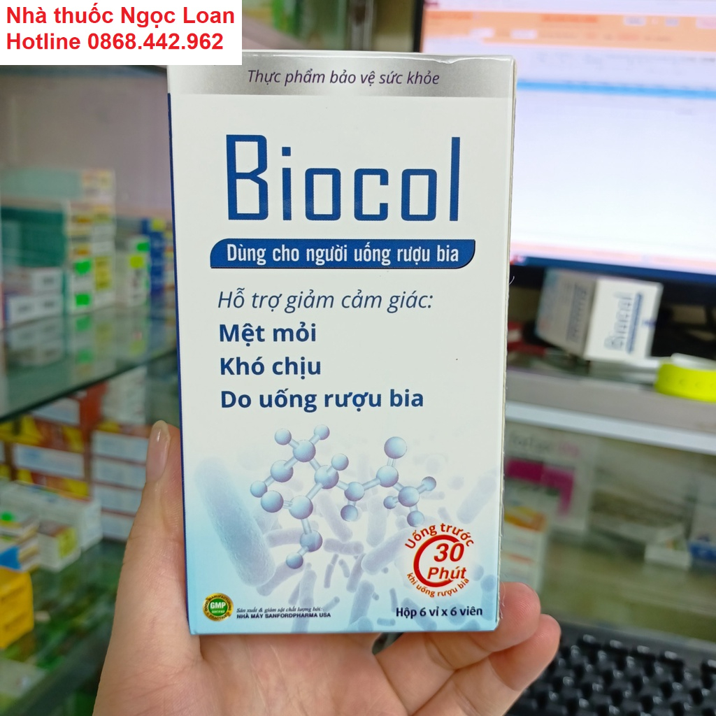 Giải rượu Biocol - Giảm khó chịu mệt mỏi do người uống rượu bia