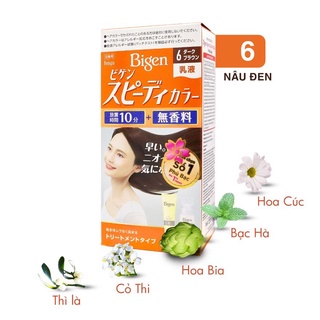 THUỐC NHUỘM TÓC THẢO DƯỢC BIGEN NHẬT BẢN SỐ 6 NÂU ĐEN