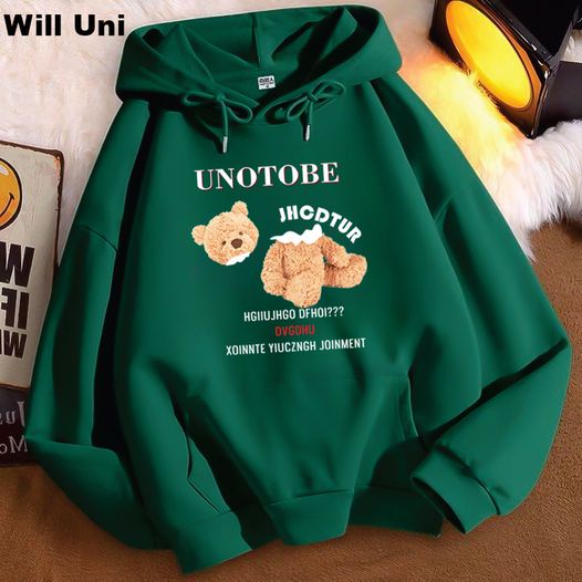 ÁO HOODIE GẤU UNOTOBE   nam nữ Form rộng WILL -  khoác nỉ form Unisex