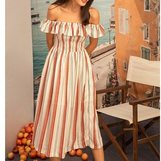 Goût De Jun Đầm Sọc Fobby Dress