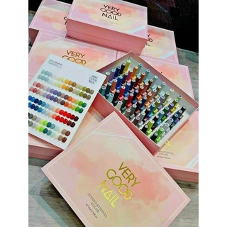 Sét Sơn Verygood 60 màu tặng kèm Bảng Màu Base top Chuyên Mi Nail
