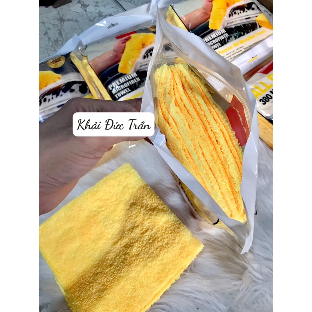 KHĂN LAU ĐA DỤNG CAO CẤP: LAU WAX, SƠN, NỘI THẤT KHÔNG VIỀN MICROFIBER MAXSHINE BẢO VỆ SƠN  40CM X 40CM