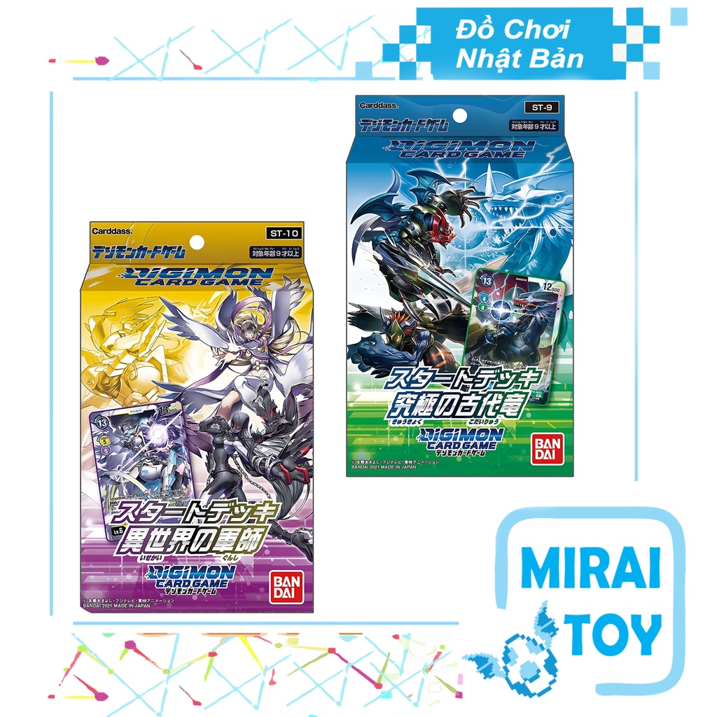 &lt;Có sẵn&gt; Hộp Thẻ Bài Nhật Digimon Starter Deck ST09, ST10 Chính Hãng