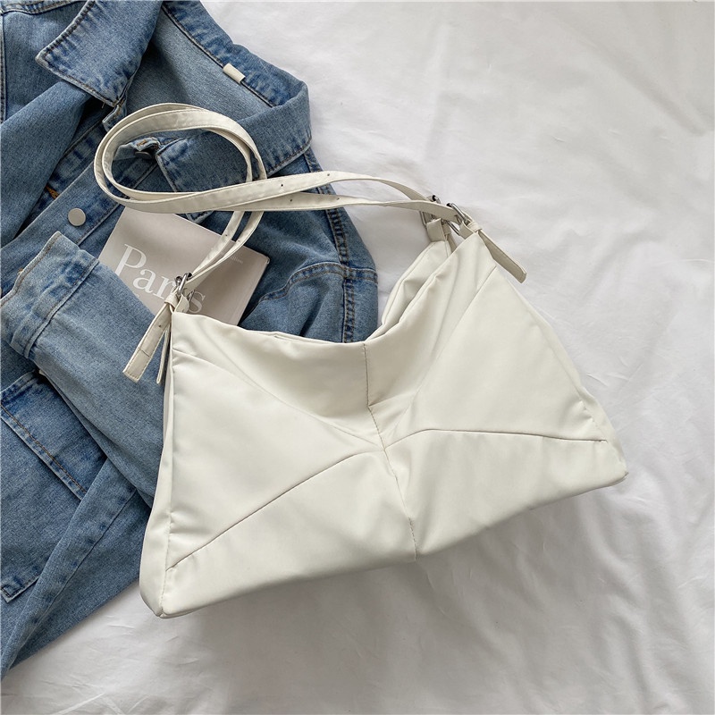 Túi IELGY đeo vai vải canvas cỡ lớn thời trang cho nữ