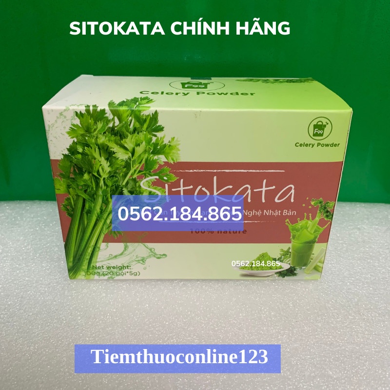 Bột cần Tây Sitokata Gói Lẻ [Chính hãng Chụp Thật] Bột cần Tây Sitokata Giúp giảm cân đẹp da Tặng Kèm Bình Nước