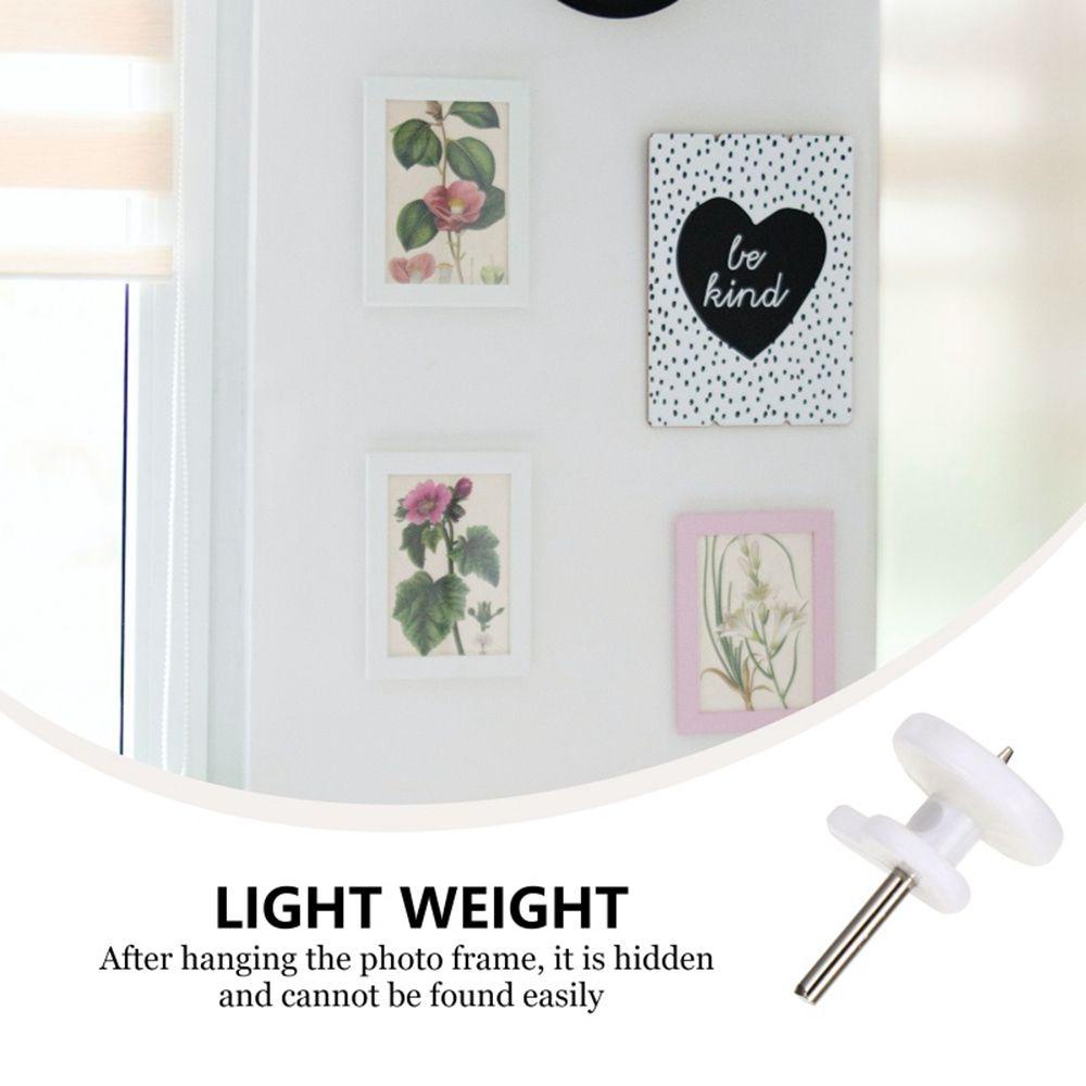 JARRED Set 50 Móc Treo Khung Ảnh Bằng Nhựa ABS Vô Hình Đa Năng Trang Trí Nhà Cửa / Tiệc Cưới​​ Móc Treo Đồ Gắn Tường Tiện Lợi