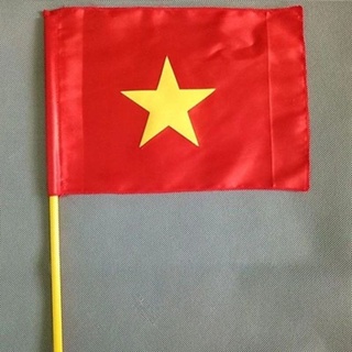 Cờ tổ quốc cầm tay cán nhựa - cờ vẫy khai giảng