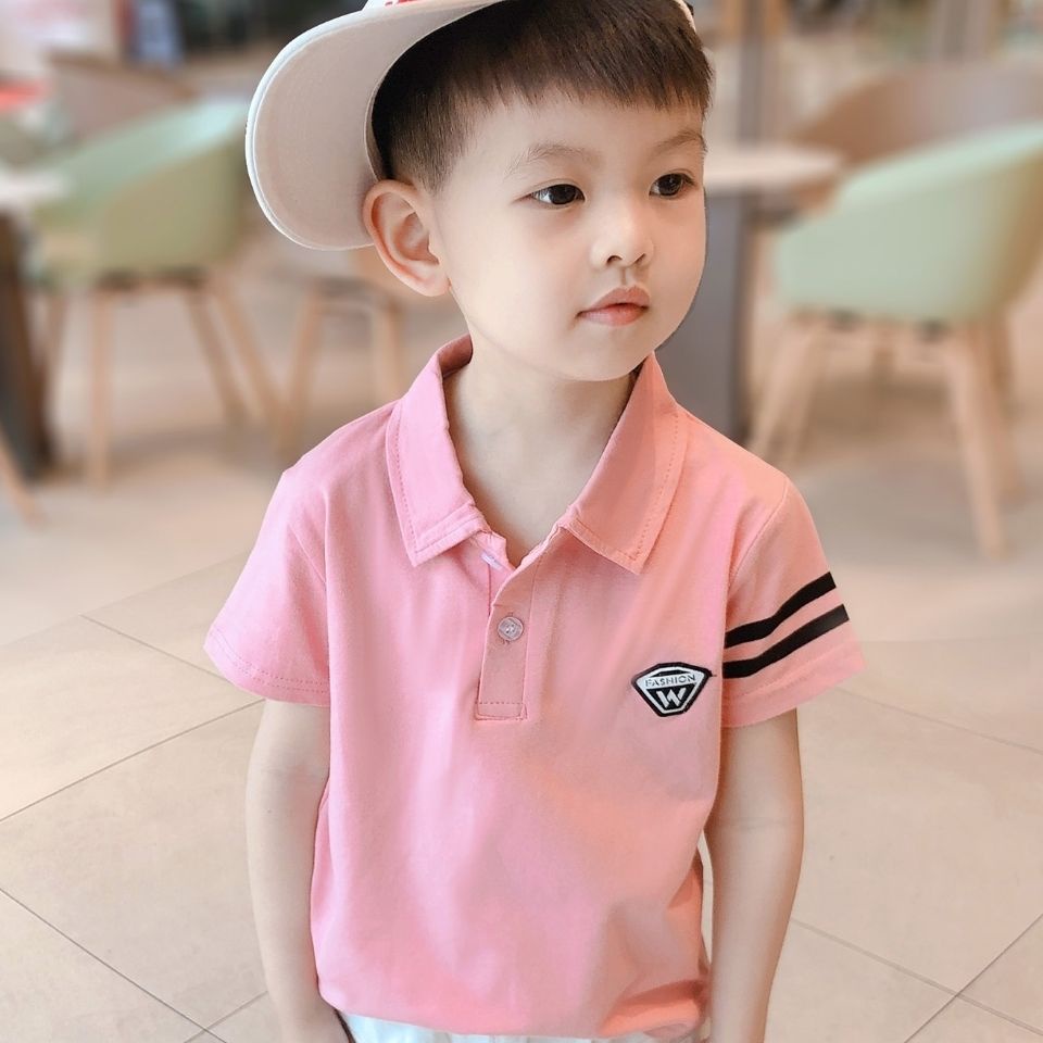Áo polo Tay Ngắn Thời Trang Mùa Hè Cho Bé Trai