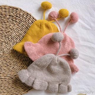 Nón xô màu trơn hoạ tiết hoạt hình phong cách Hàn Quốc cho bé