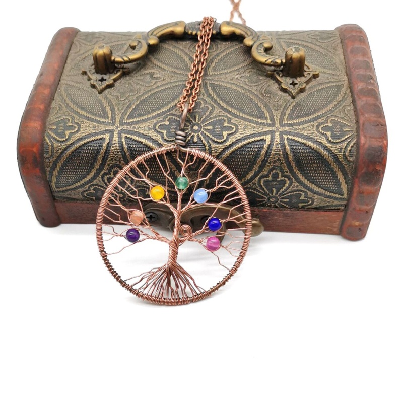 Nerf Vòng cổ Mặt Hình Cây Sự Sống Cho Mẹ Và Con Gái