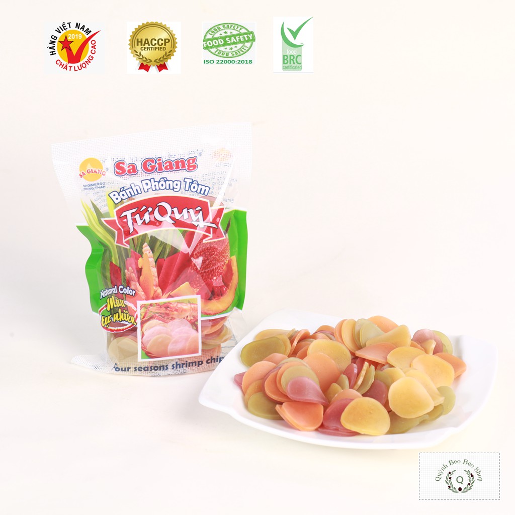 Bánh phồng tôm rau củ túi 100gr thương hiệu Sa Giang
