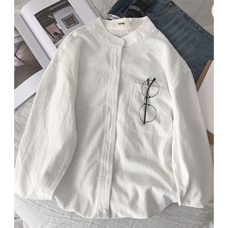 Áo Sơ Mi Cổ Tàu Chất Đũi Thấm Mồ Hôi Thời Trang Trẻ Trung Năng Động