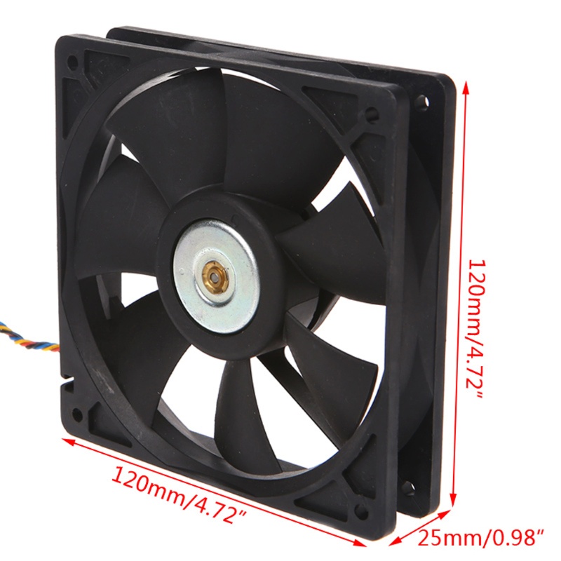 Quạt Tản Nhiệt 7 Cánh 120x120x25mm DC12V 0.80A 12025 Cho Delta AFB1212SH