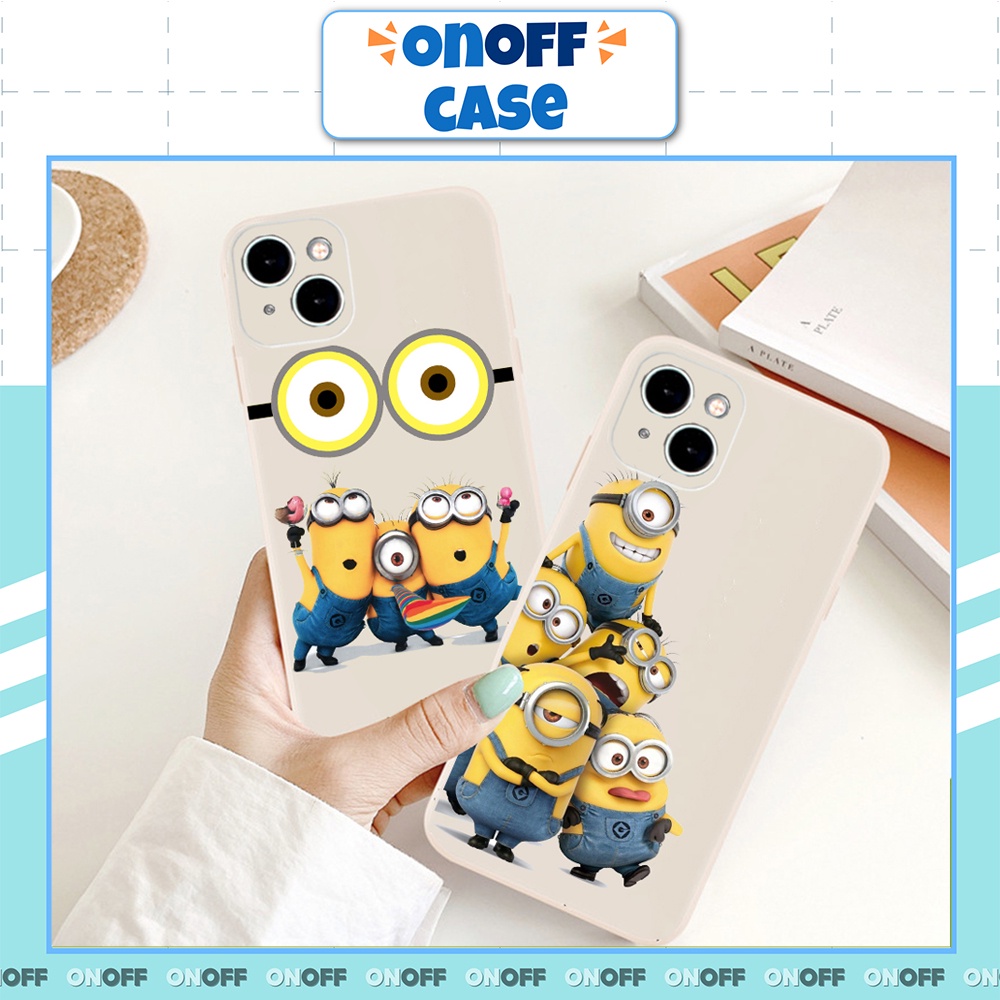Ốp Lưng Iphone TPU Cạnh Vuông M.i.n.i.o.n.s Sâu BVC Iph6/6plus/6s/6splus/7/7plus/8/8plus/x/xs/11/12/pro/13/promax