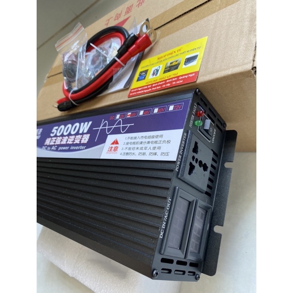 Bộ Kích Điện CHAGI SINE CHUẨN 24V - 220V công suất 5000W INVERTER.