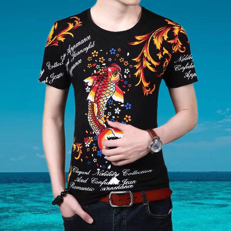 Áo Thun Tay Ngắn In Họa Tiết 3D Thời Trang Mùa Hè Cho Nam