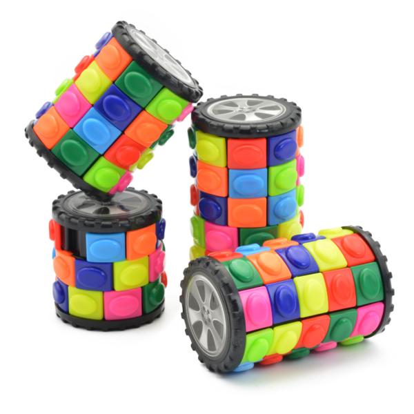 Đồ chơi khối rubik hình lõi bắp xoay DIY giúp giảm căng thẳng