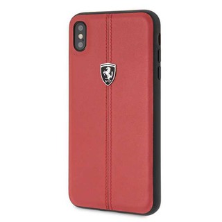 Ốp Lưng Iphone XS MAX, Da Thật - Ferrari
