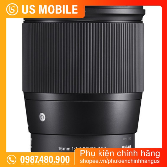 Ống kính Sigma 16mm F1.4 DC DN cho Sony E / Canon M - Bảo hành chính hãng 12 tháng