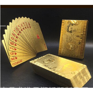 Bộ Bài Mạ Vàng 24k Hình Tờ Tiền Đô La Bài Tây Tú Lơ Khơ Màu Vàng Hàng Đẹp