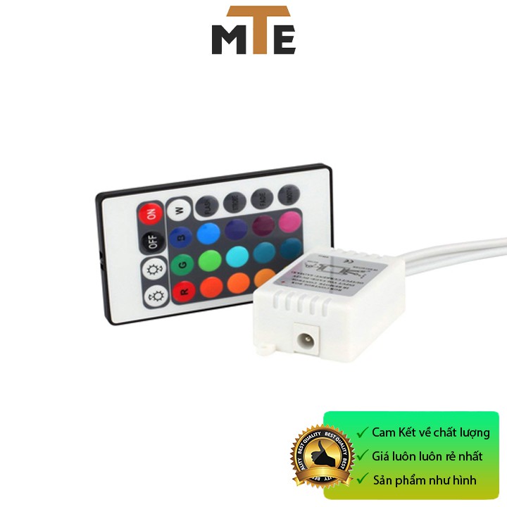 Bộ Điều Khiển 7 Màu RGB (Hồng Ngoại) -  Bộ Điều Khiển led dây dán 5050 đổi 7 màu RGB