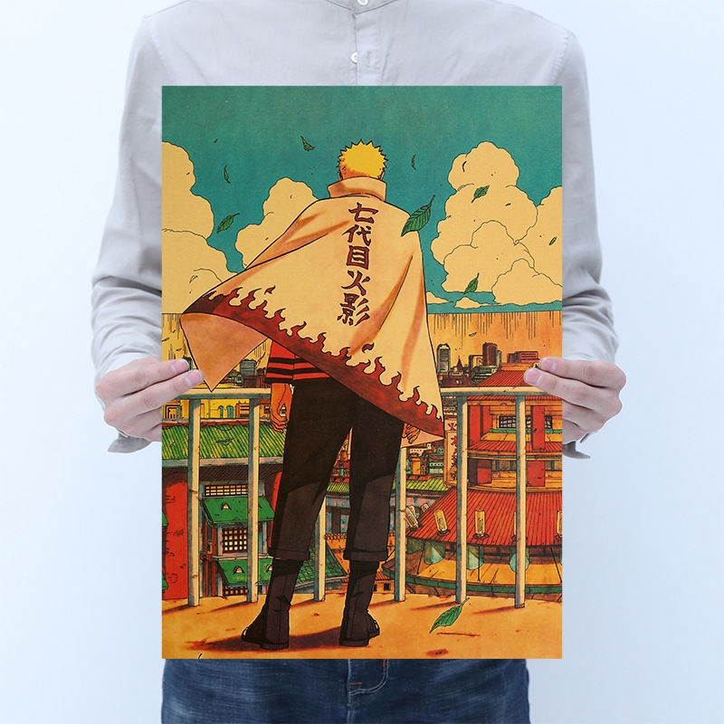 Naruto Áp Phích Dán Tường Trang Trí Phong Cách vintage