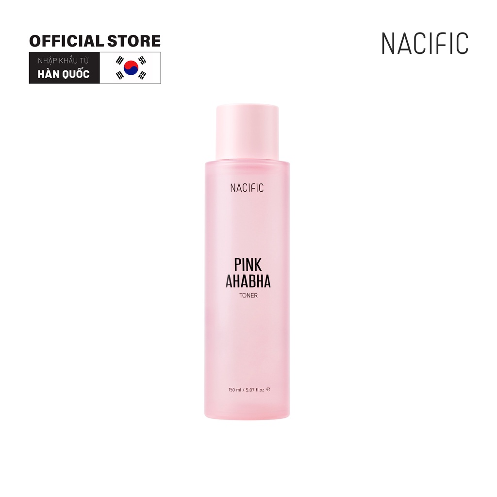 Nước hoa hồng dưỡng trắng ngăn ngừa lão hóa cải thiện mụn Nacific Pink AHABHA Toner 150ml