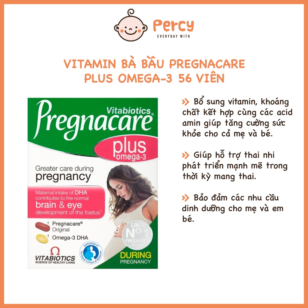 Vitamin Bà Bầu Pregnacare Plus Omega-3 56 viên