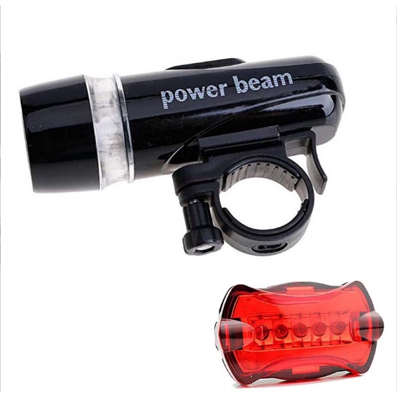 Bộ Đèn Pin Và Đèn Chiếu Hậu Gắn cho xe đạp thể thao