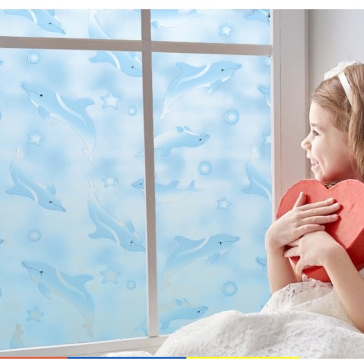 Cuộn 5m dán kính CÁ HEO khổ rộng 45cm