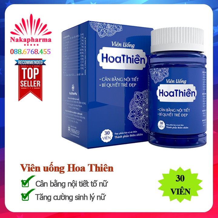 ✅ [CHÍNH HÃNG] Viên Uống Hoa Thiên - Giúp cân bằng nội tiết tố nữ, tăng cường sinh lý nữ, làm đẹp da, bổ máu