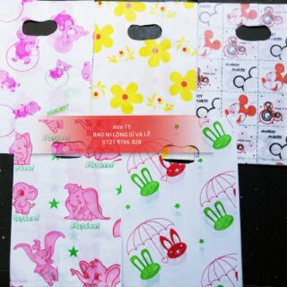 BAO NILON Trắng hình size 15