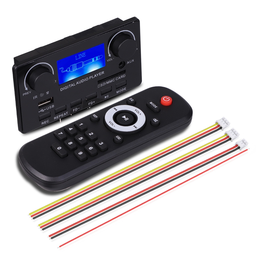 Bảng Mạch Giải Mã Bluetooth 5.0 MP3 FM DC 12V MP3 WMA WAV APE FLAC Chất Lượng Cao