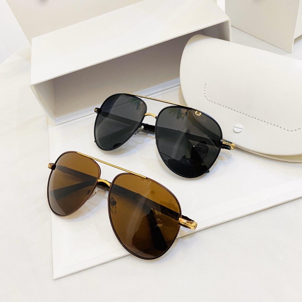 Kính mát nam thời trang cao cấp JJPOR8738 tròng siêu nhẹ - Kính thời trang nam tròng polaroid chống tia UV