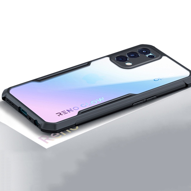 Ốp Lưng chính hãng Xundd cho Oppo Reno4 / Reno 5/ Reno 6  - Màu đen Kiểu Dáng thể thao, chống sốc.