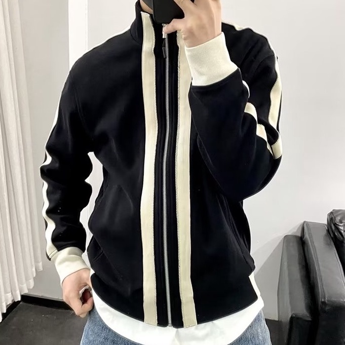 Áo Khoác Thể Thao Cổ Đứng Phối Màu Tương Phản Phong Cách Hàn Quốc 2023 Cho Nam simple áo khoác bóng chày fashion áo khoác jacket nam