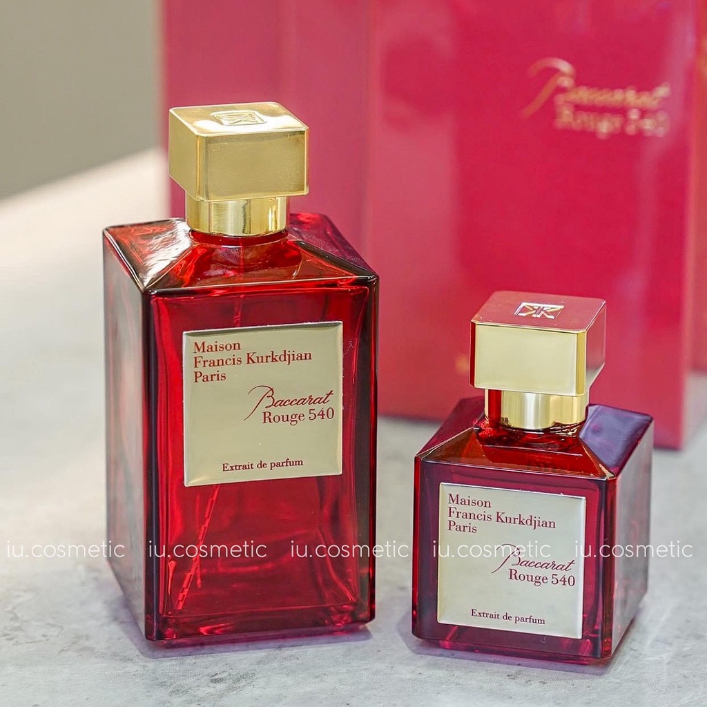Nước hoa nữ Maison Baccarat Rouge 540 EDP 200ml - Hương thơm quyến rũ ngọt ngào, sang trọng - iu.cosmetics
