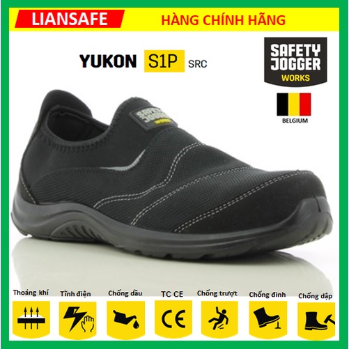 Giày bảo hộ không dây Jogger Yukon S1P nhẹ - êm chân - chống đinh
