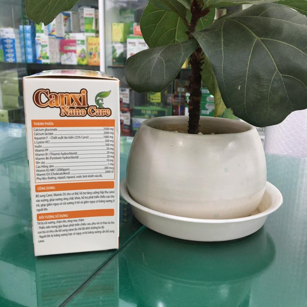 Canxi nano care CK – Hỗ trợ bổ sung canxi cho mẹ bầu và trẻ cần tăng chiều cao (20 ống)