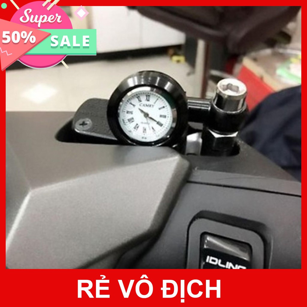 Đồng Hồ Mini Gắn Kính Xe Máy