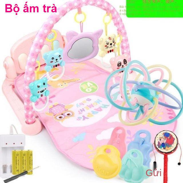 đồ chơi trẻ emphiên bản nâng cấp bàn phím âm nhạc baby pedal piano khung xếp hình cô gái đạp home thể dục cho bé