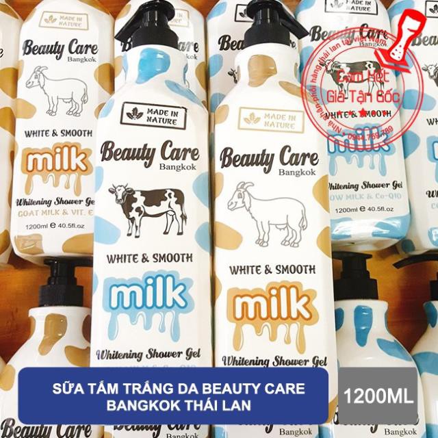 Sữa tắm Beauty Care Bangkok White & Smooth Milk 1200ml