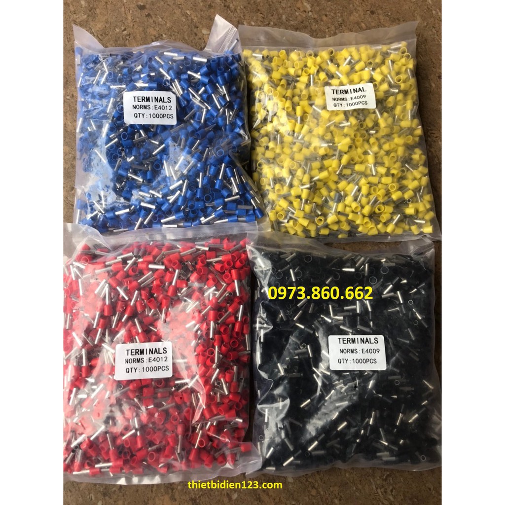 500 Đầu cos kim rỗng - cos pin bấm dây E0508, E7508, E1008, E1508, E2508, E4009, E6012 -TBĐ